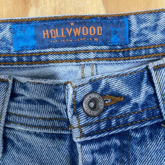 Vintage 90s Hollywood The Jean People Cropped Jeans Womens Size 32 Colorful* - Picture 4 of 13